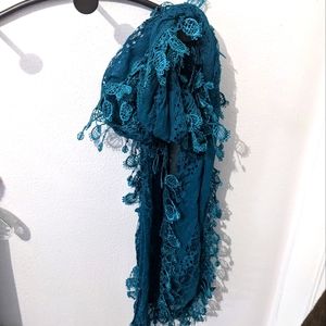 Teal scarf